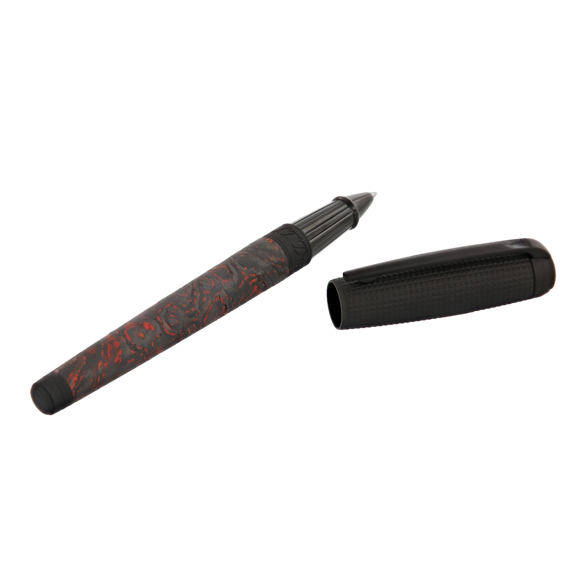 Ручка-роллер Line D 412397L Цвет Многоцветный Углеродное волокно, PVD-покрытие | S.T. Dupont