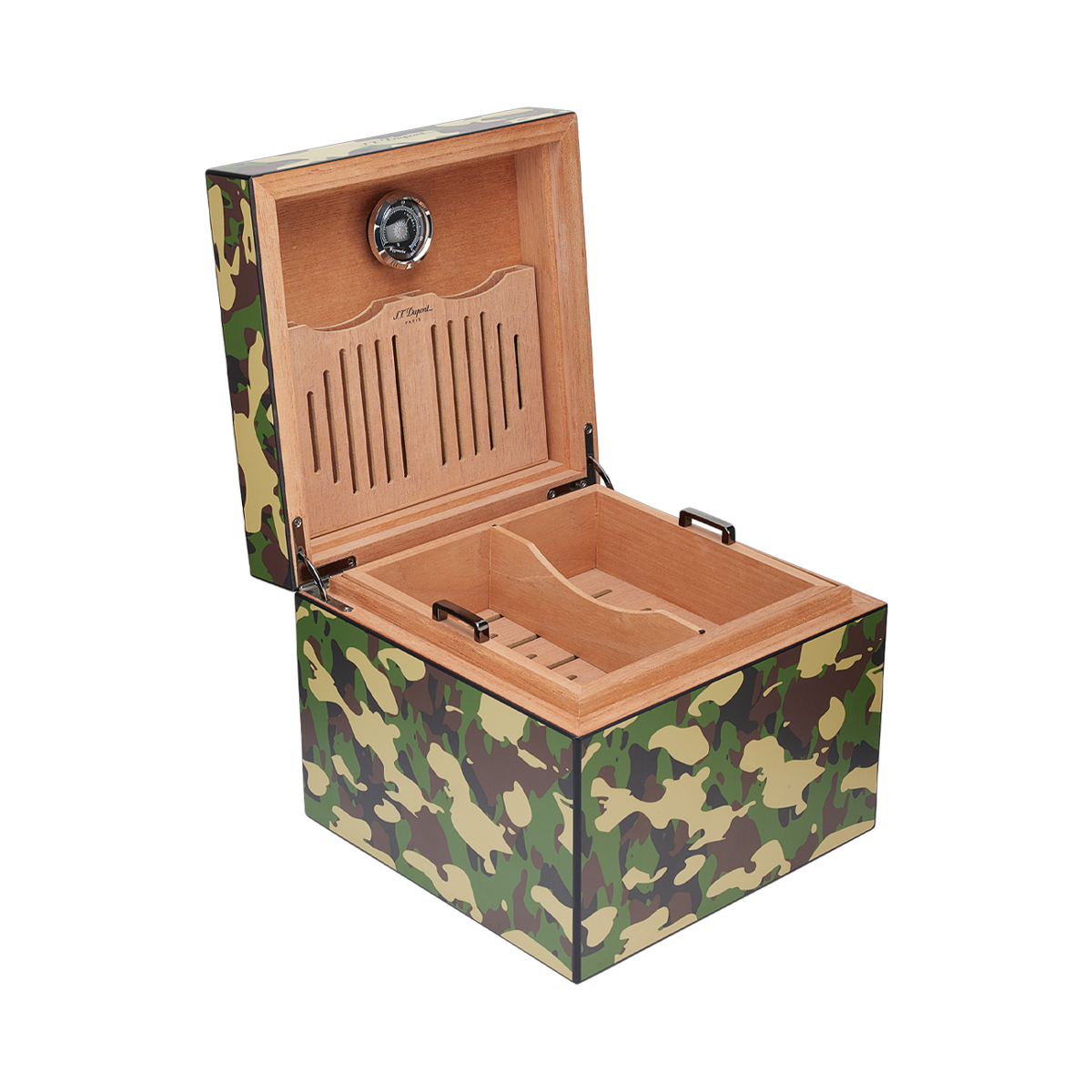 Хьюмидор Cigar Universe 1317 Цвет Зелёный МДФ и кедровый шпон | S.T. Dupont