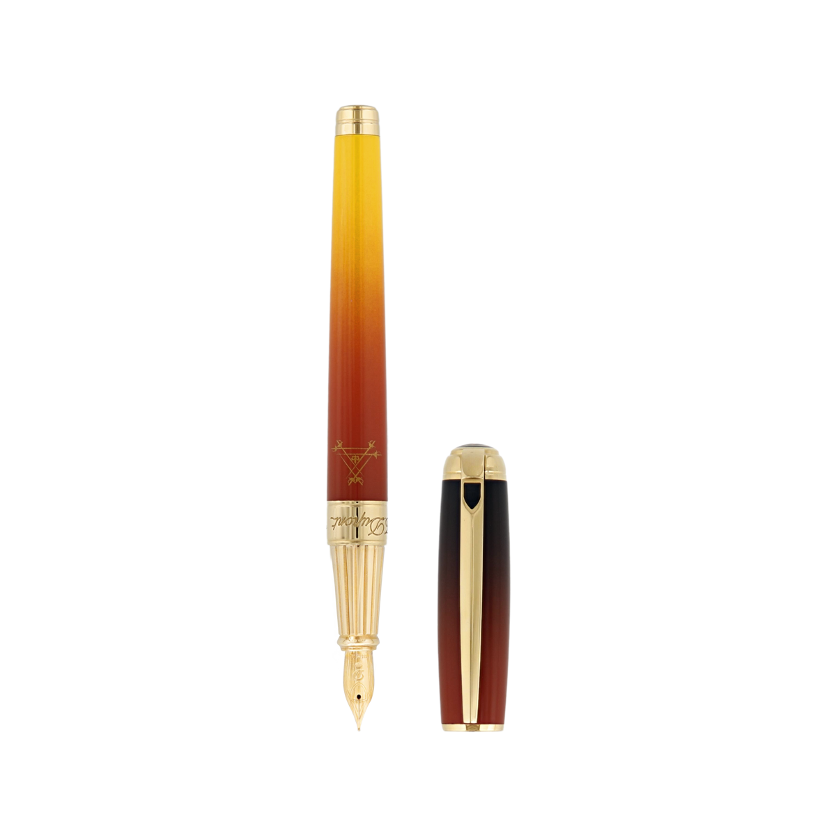 Перьевая ручка Montecristo 410136L Цвет Многоцветный Отделка позолотой и натуральным лаком | S.T. Dupont