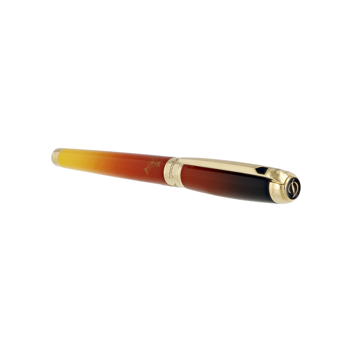 Перьевая ручка Montecristo 410136L Цвет Многоцветный Отделка позолотой и натуральным лаком | S.T. Dupont