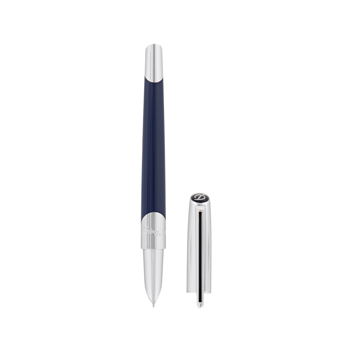 Перьевая ручка Defi Millenium 400736 Цвет Синий Отделка лаком и хромом | S.T. Dupont