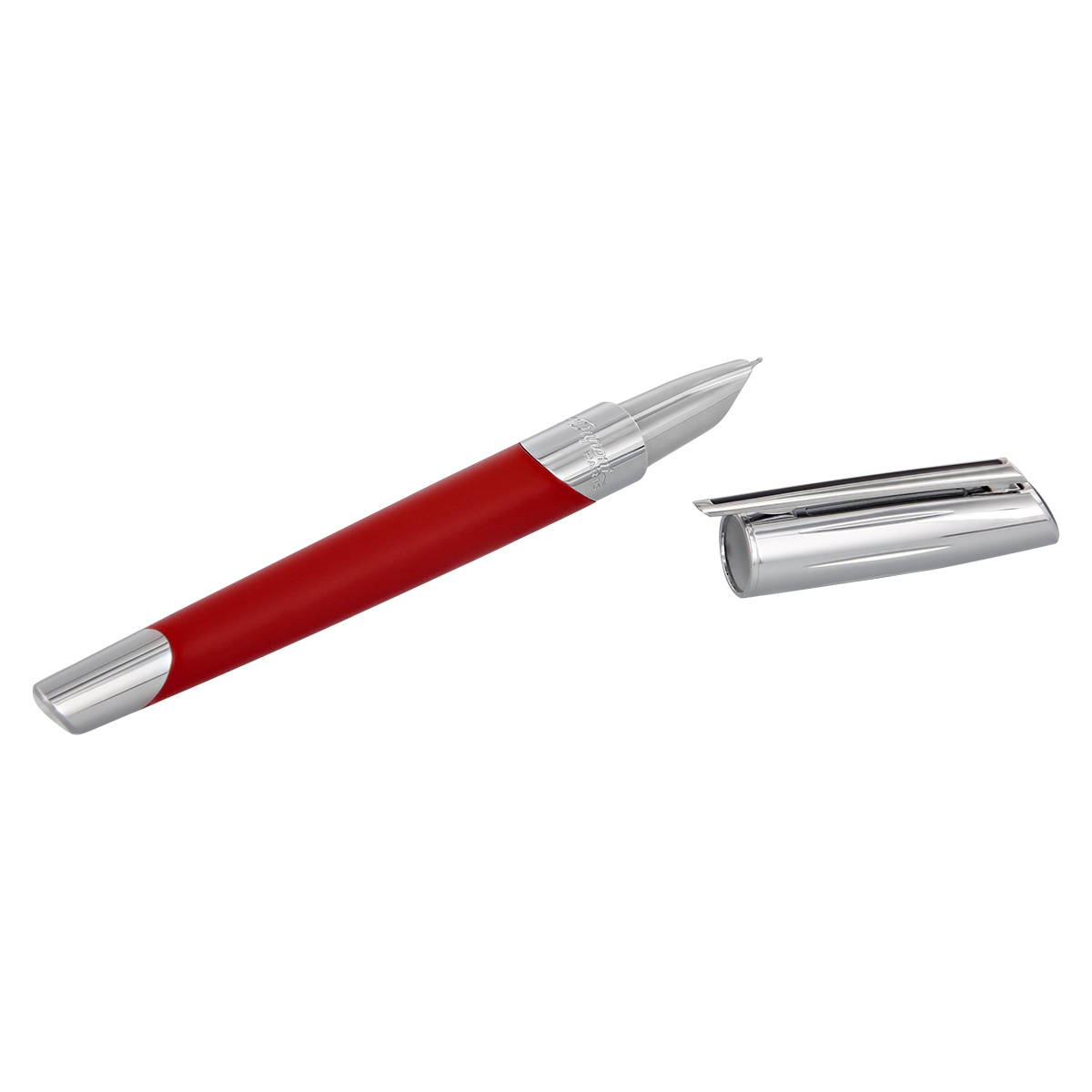Перьевая ручка Defi Millenium 400739 Цвет Красный Отделка матовым лаком и хромом | S.T. Dupont
