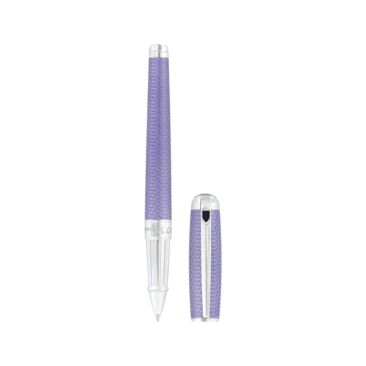 Ручка-роллер Line D 412000L Цвет Фиолетовый Покрытие палладием, натуральный лак | S.T. Dupont