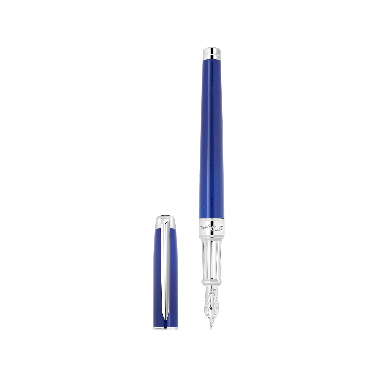 Перьевая ручка Eternity Line D 420016M Цвет Синий Покрытие палладием и натуральным лаком | S.T. Dupont