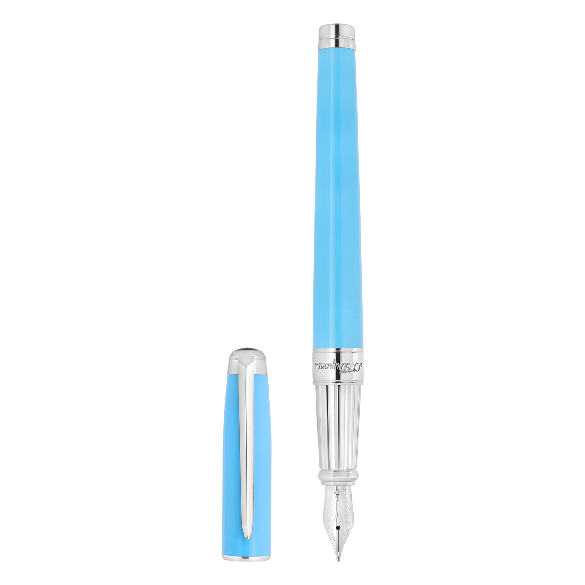 Перьевая ручка Eternity Line D 420017L Цвет Голубой Отделка палладием и натуральным лаком | S.T. Dupont