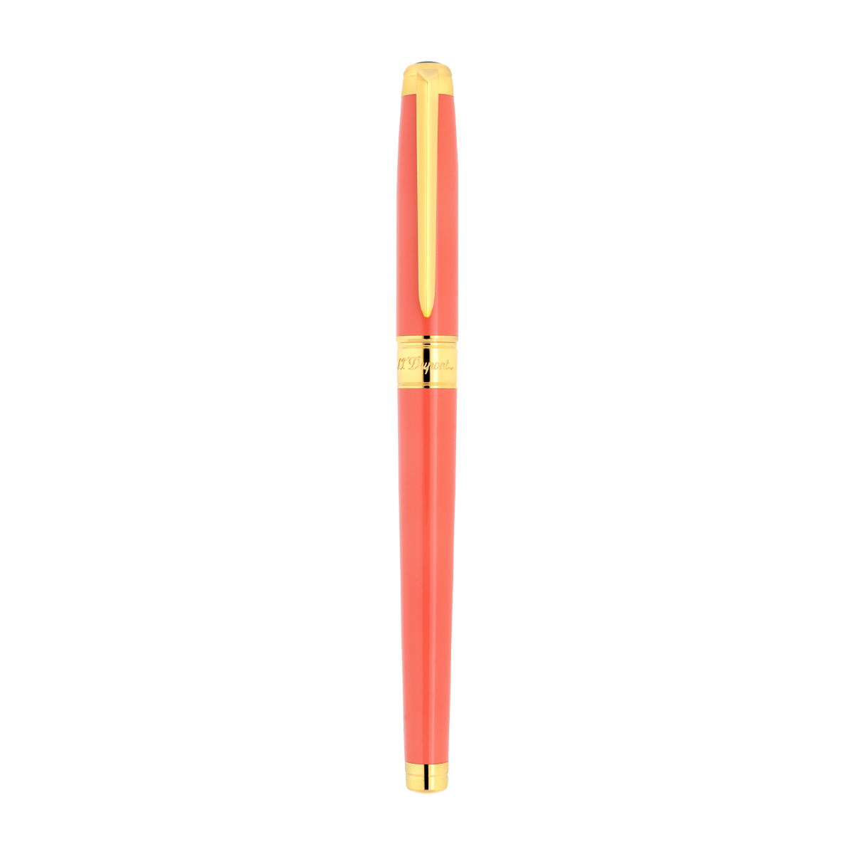 Перьевая ручка Eternity Line D 420018M Цвет Оранжевый Отделка позолотой и натуральным лаком | S.T. Dupont