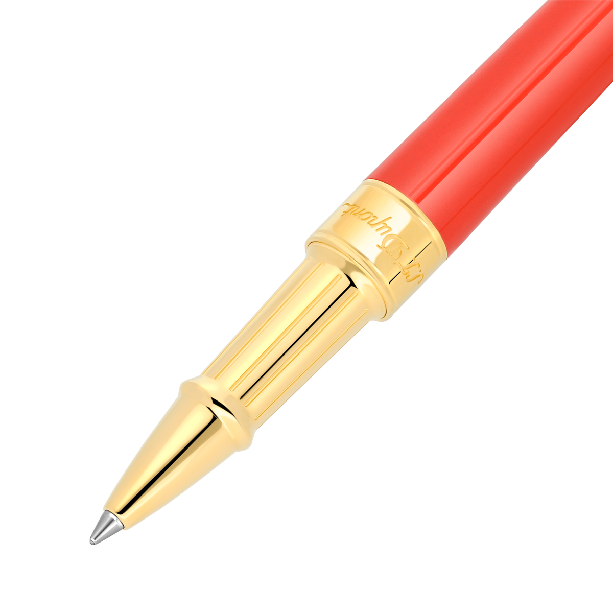 Ручка-роллер Eternity Line D 422018M Цвет Оранжевый Отделка позолотой и натуральным лаком | S.T. Dupont