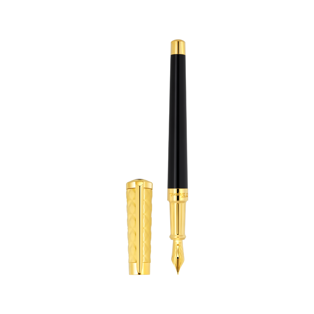 Перьевая ручка Liberte 460221F Цвет Чёрный Отделка позолотой и натуральным лаком | S.T. Dupont