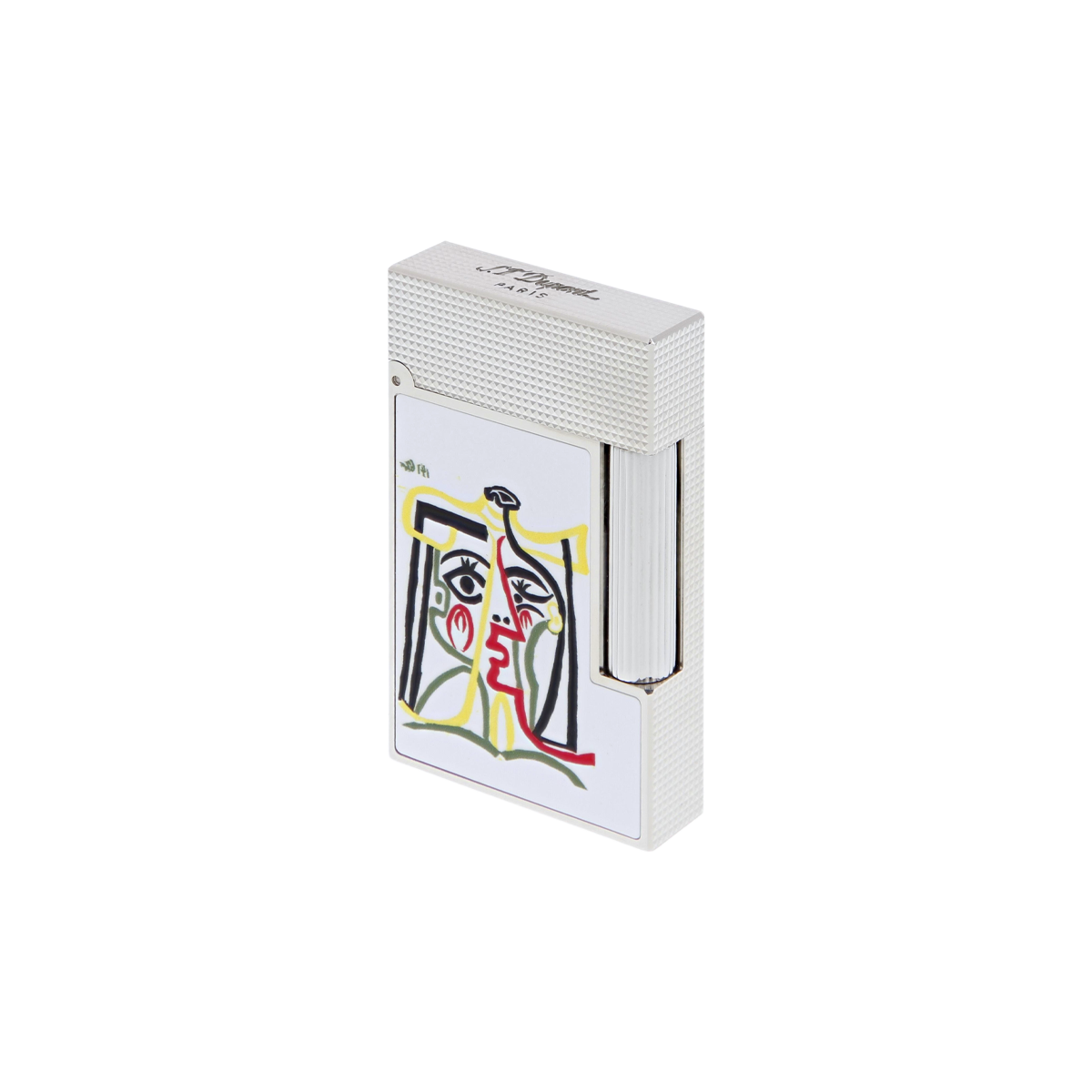 Зажигалка Picasso C16001 Цвет Серебристый Отделка палладием и натуральным лаком | S.T. Dupont