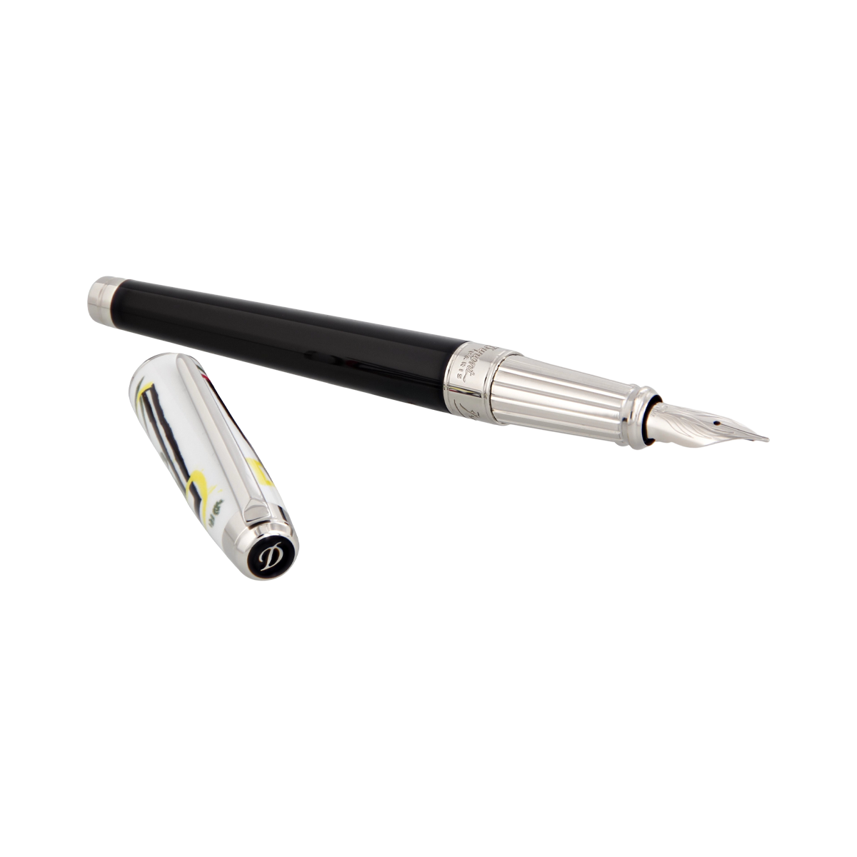 Ручка (перьевая\роллер) Picasso 420001L Цвет Чёрный Отделка палладием и натуральным лаком | S.T. Dupont