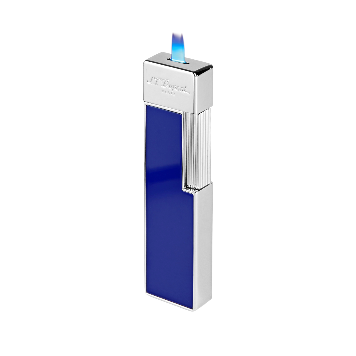 Зажигалка Twiggy 30005 Цвет Синий Отделка хромом и современным лаком | S.T. Dupont