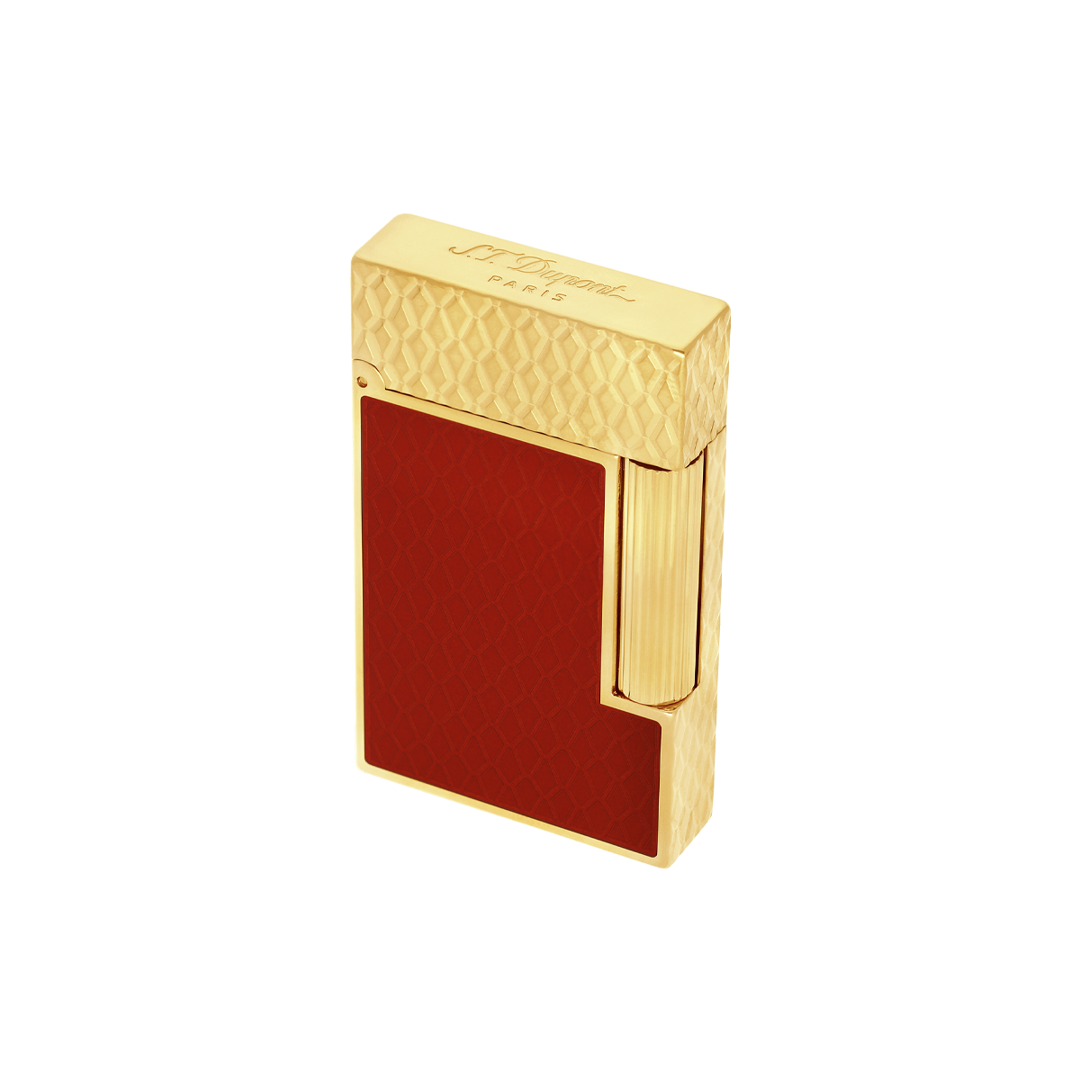 Зажигалка Ligne 2 C16626 Цвет Красный Покрытие позолотой и лаком | S.T. Dupont