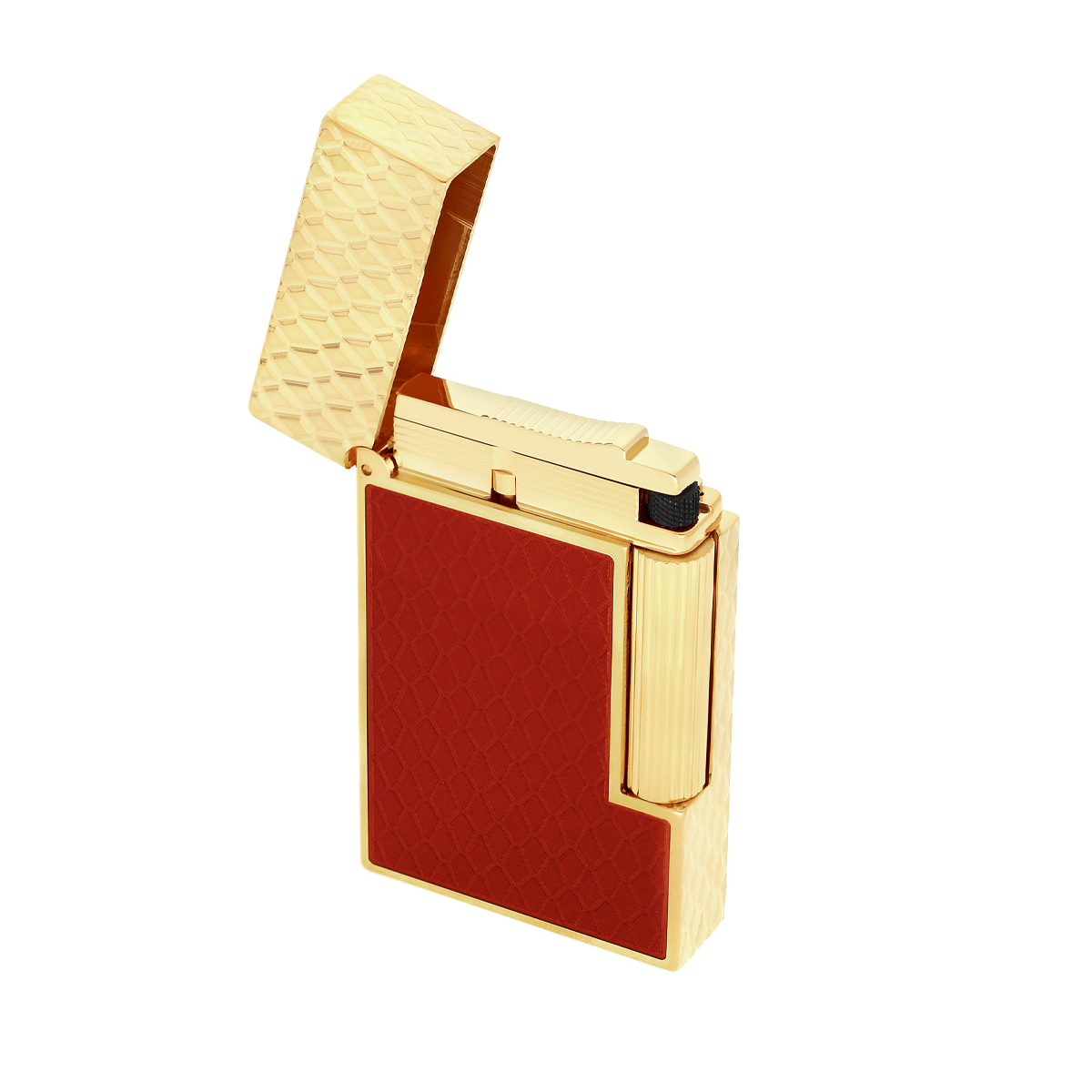 Зажигалка Ligne 2 C16626 Цвет Красный Покрытие позолотой и лаком | S.T. Dupont