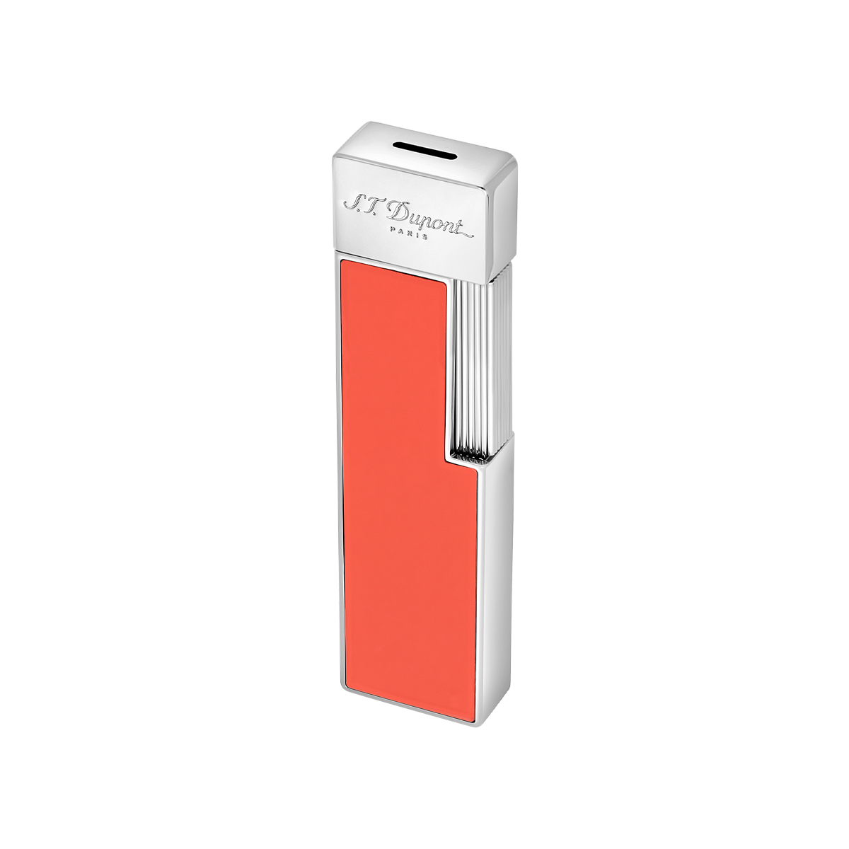 Зажигалка Twiggy 30011 Цвет Оранжевый Отделка хромом и современным лаком | S.T. Dupont