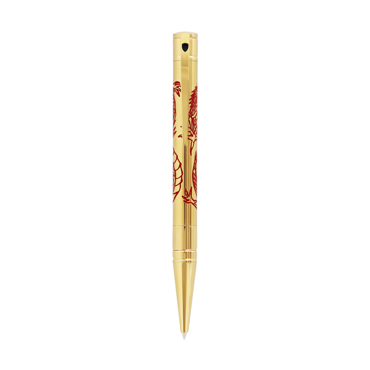 Шариковая ручка Дракон D-Initial 265026 Цвет Золотистый Отделка позолотой и лаком | S.T. Dupont