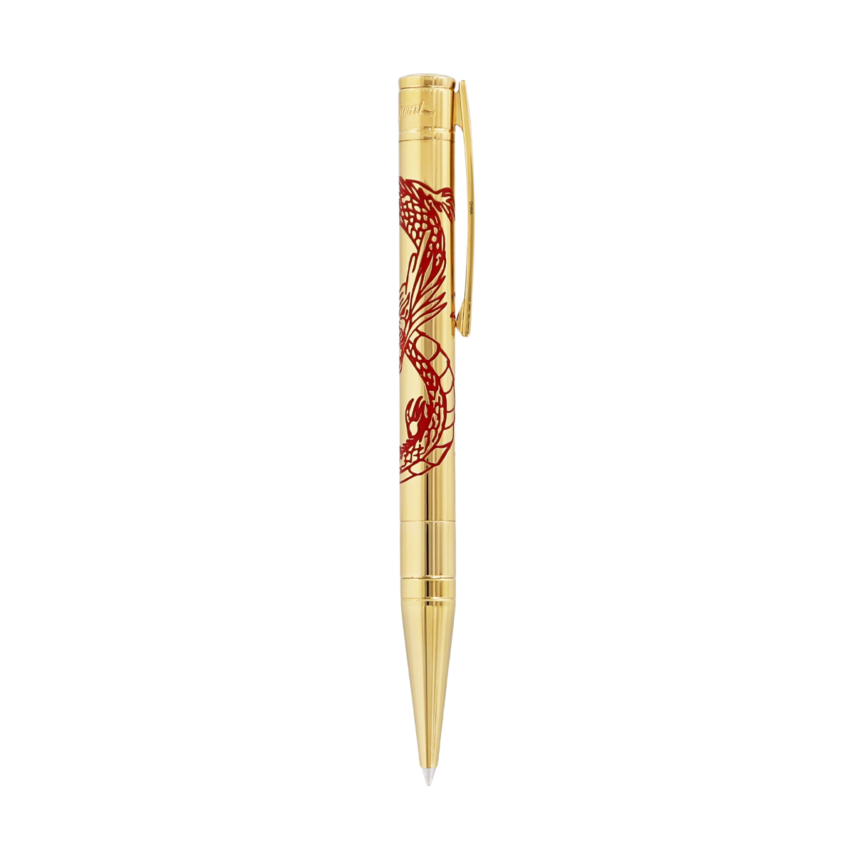 Шариковая ручка Дракон D-Initial 265026 Цвет Золотистый Отделка позолотой и лаком | S.T. Dupont