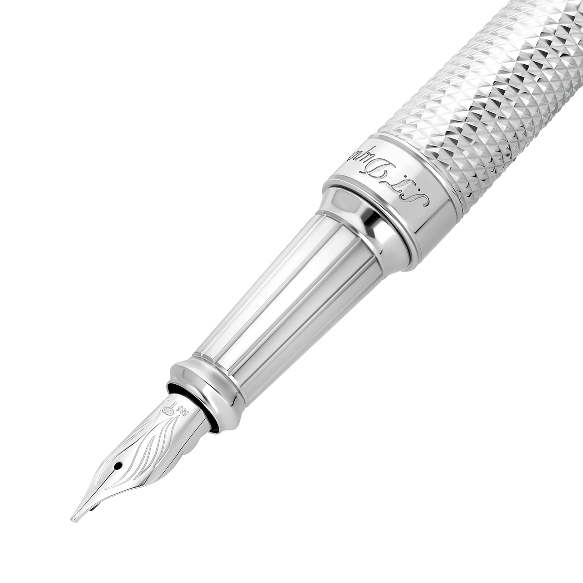 Перьевая ручка Eternity Line D 420008XL Цвет Серебристый Отделка палладием и лаком | S.T. Dupont
