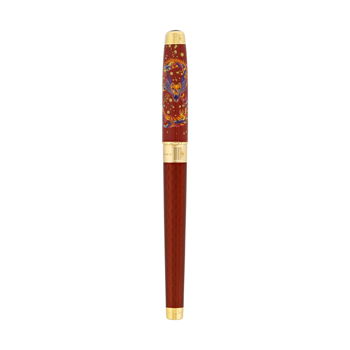 Ручка (перьевая и роллер) Eternity Dragon Line D 420026L Цвет Красный Отделка позолотой и лаком | S.T. Dupont