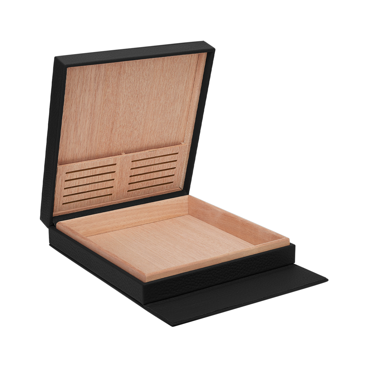 Хьюмидор Cigar Universe 1357 Цвет Чёрный Зернистая мягкая телячья кожа, дерево окуме | S.T. Dupont