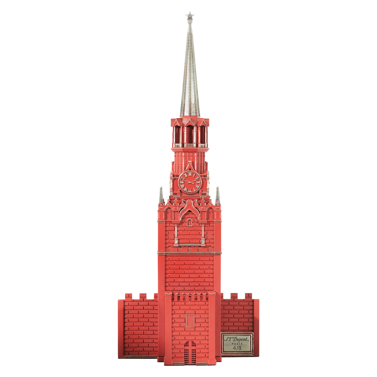 Ручка-роллер Спасская башня Московского Кремля Haute Creation 242012 Цвет Красный Ручка-роллер, отделка бронзой и китайским лаком | S.T. Dupont