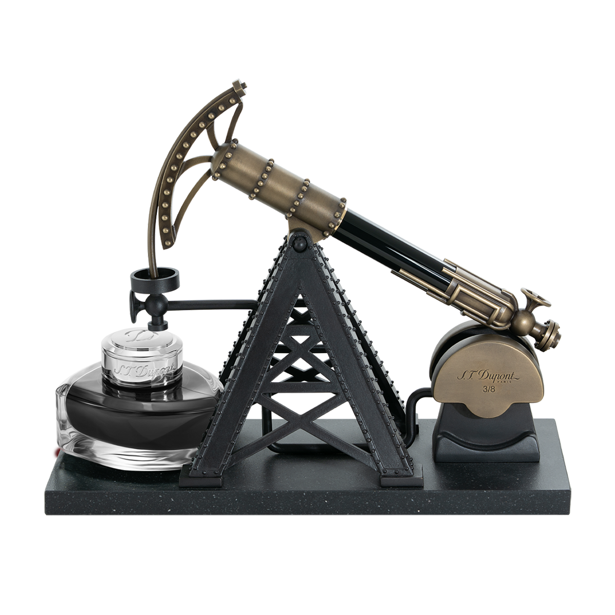 Перьевая ручка Black Gold 241004 Цвет Чёрный Позолота, жёлтая бронза, натуральный лак, гранит | S.T. Dupont