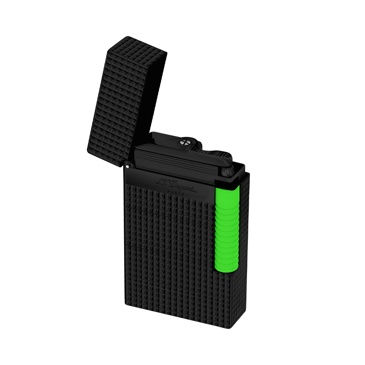 Зажигалка Fluo Le Grand S.T. Dupont C23072 Цвет Зелёный Отделка лаком, PVD-покрытие | S.T. Dupont
