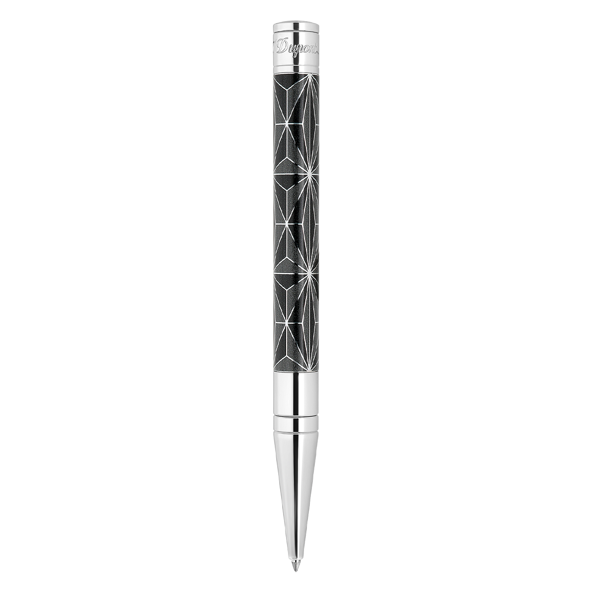 Шариковая ручка Fire-X D-Initial 275070 Цвет Чёрный Отделка хромом и лаком | S.T. Dupont