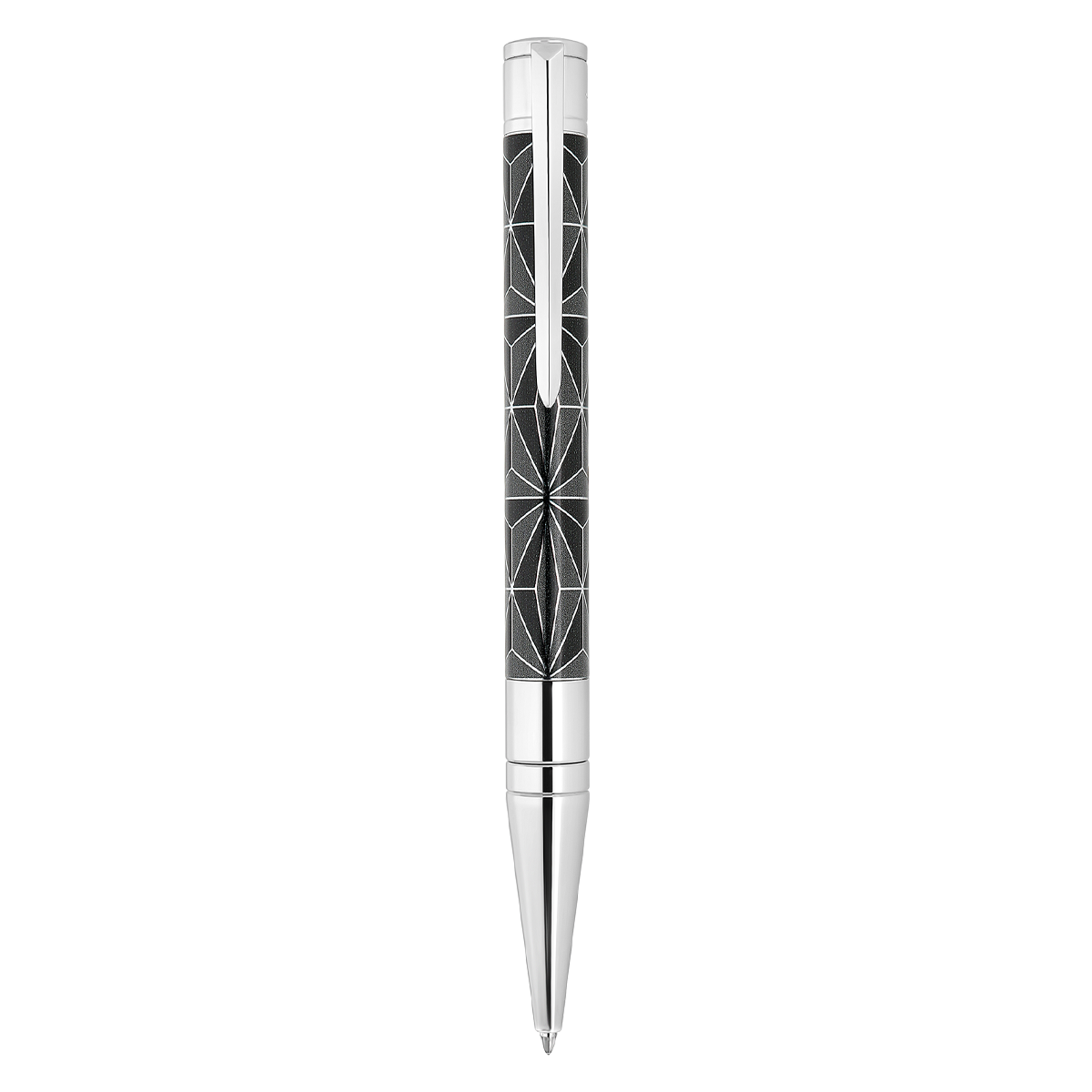 Шариковая ручка Fire-X D-Initial 275070 Цвет Чёрный Отделка хромом и лаком | S.T. Dupont