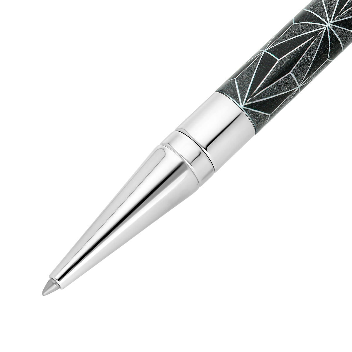 Шариковая ручка Fire-X D-Initial 275070 Цвет Чёрный Отделка хромом и лаком | S.T. Dupont