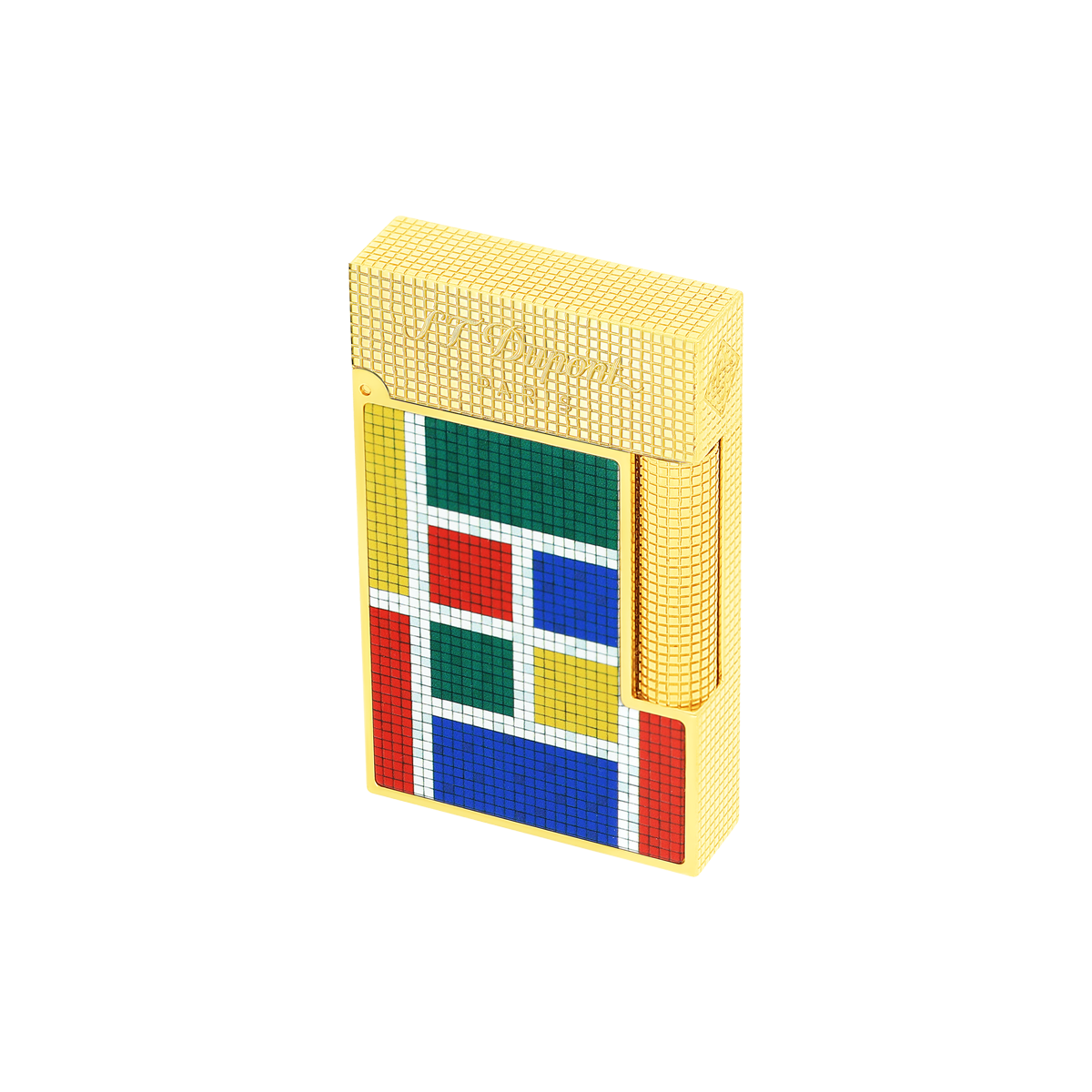 Зажигалка Casablanca Mosaic Ligne 2 C16122 Цвет Многоцветный Отделка позолотой и натуральным лаком | S.T. Dupont