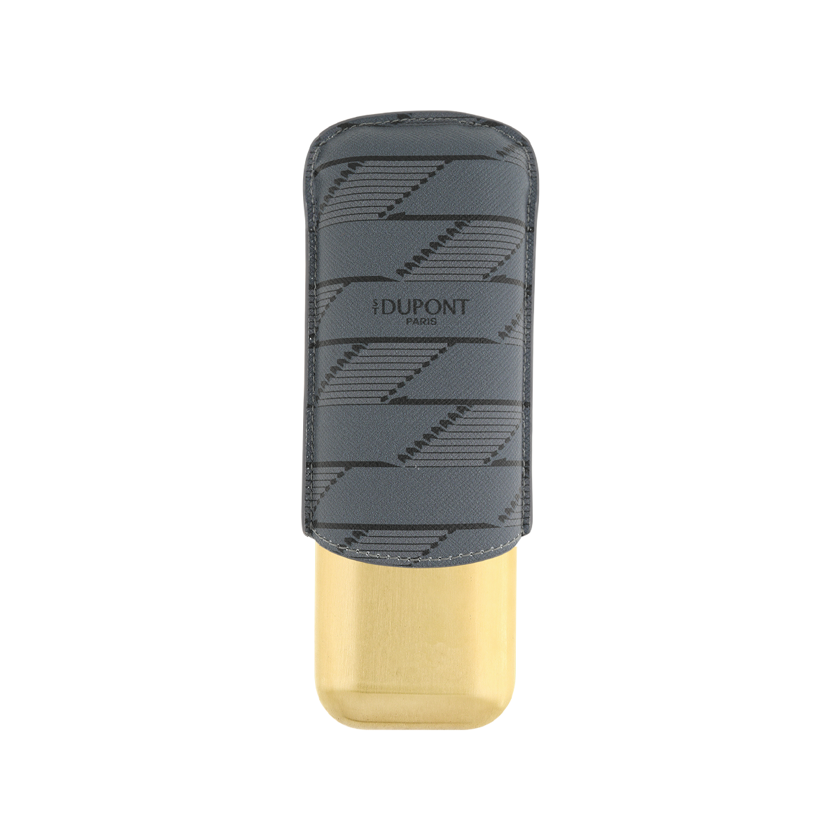 Чехол для сигар Monogram 1872 Cigar Universe 183479 Цвет Серый Золотистый металл, канва с узором | S.T. Dupont