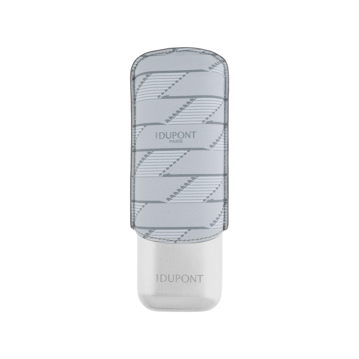 Чехол для сигар Monogram 1872 Cigar Universe 183480 Цвет Серый Серебристый металл, канва с узором | S.T. Dupont