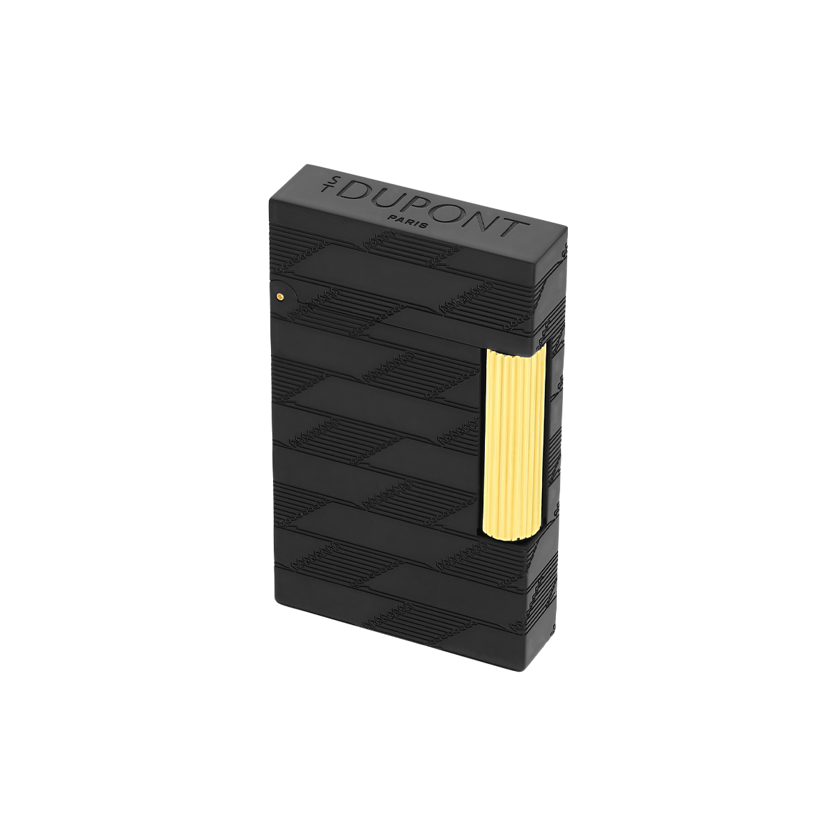 Зажигалка Monogram 1872 Ligne 2 C16179 Цвет Чёрный Отделка позолотой, чёрное PVD-покрытие | S.T. Dupont