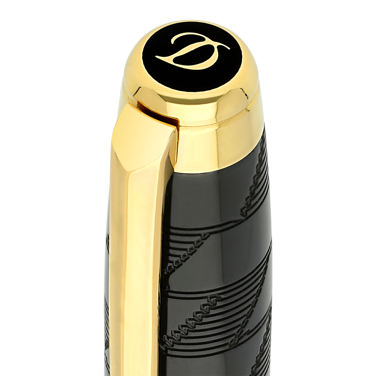 Шариковая ручка Line D 425023L Цвет Чёрный Шариковая ручка, позолота, PVD покрытие | S.T. Dupont