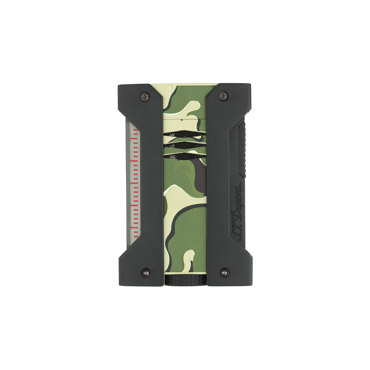 Зажигалка Defi Extreme 21450 Цвет Зелёный Зажигалка, зелёный матовый камуфляж, чёрный матовый бампер | S.T. Dupont