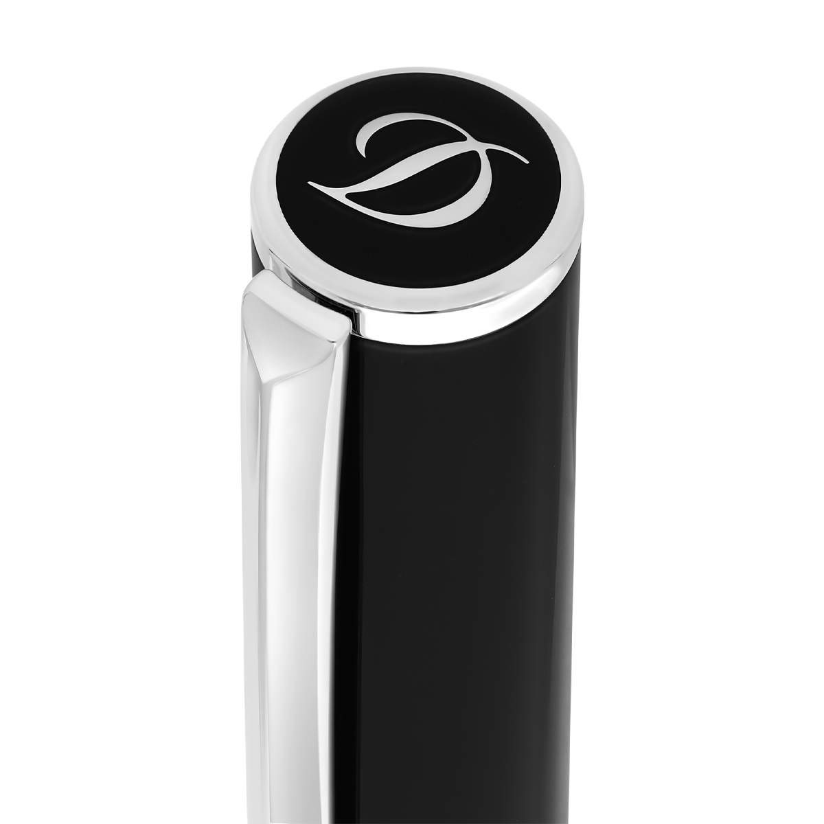 Перьевая ручка D-Initial 270200 Цвет Чёрный Отделка хромом и современным лаком | S.T. Dupont