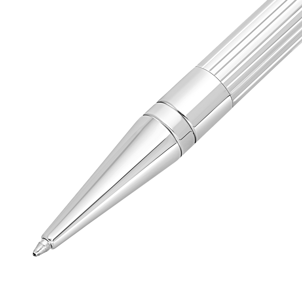 Шариковая ручка D-Initial 275201 Цвет Серебристый Отделка хромом | S.T. Dupont