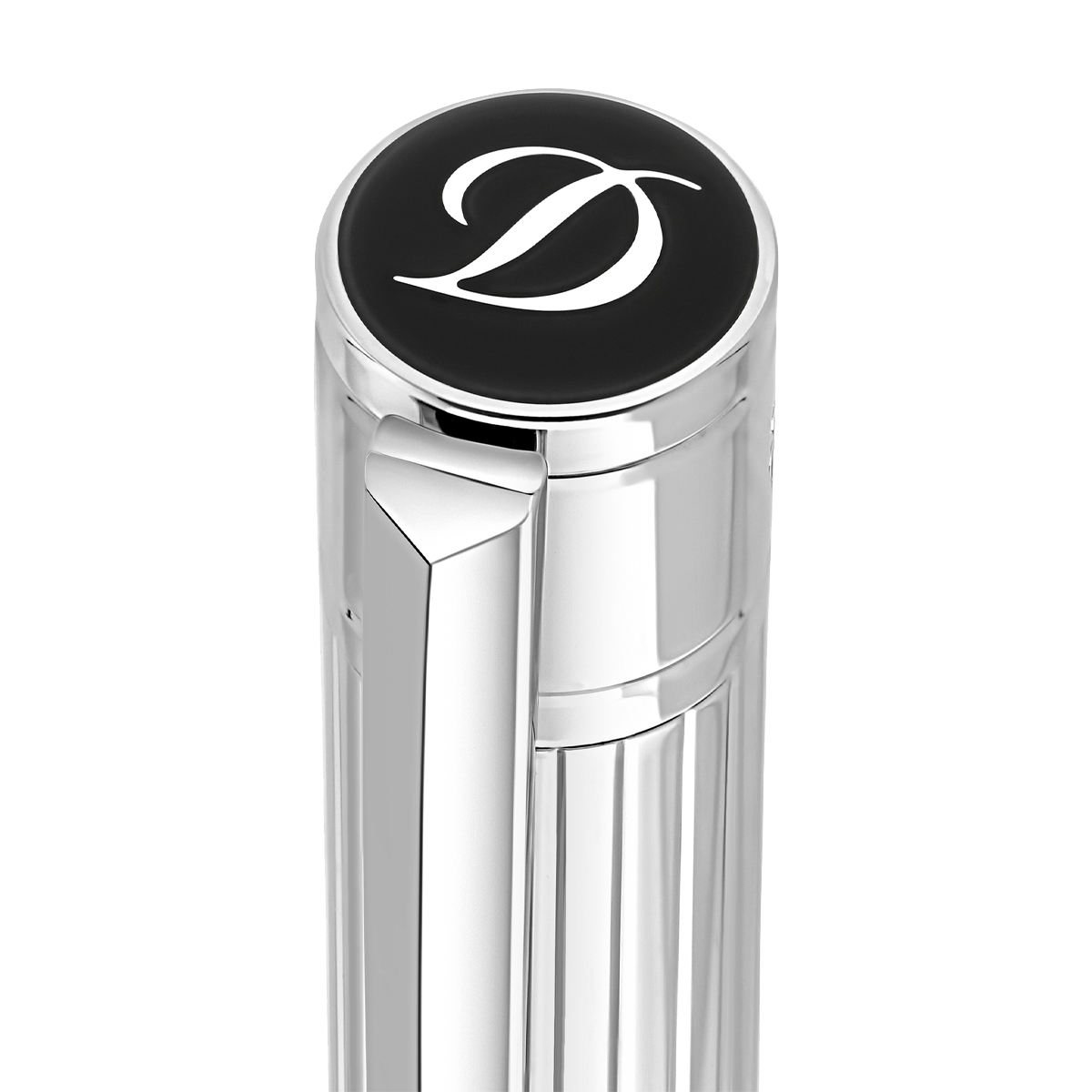 Шариковая ручка D-Initial 275201 Цвет Серебристый Отделка хромом | S.T. Dupont