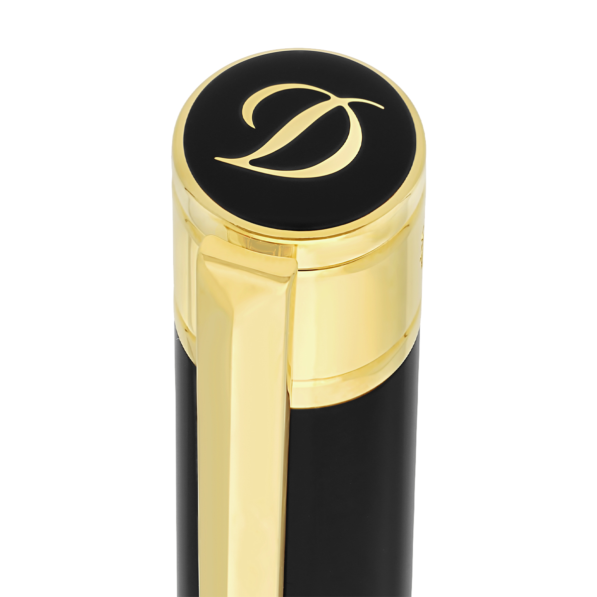 Шариковая ручка D-Initial 275202 Цвет Чёрный Отделка позолотой и современным лаком | S.T. Dupont