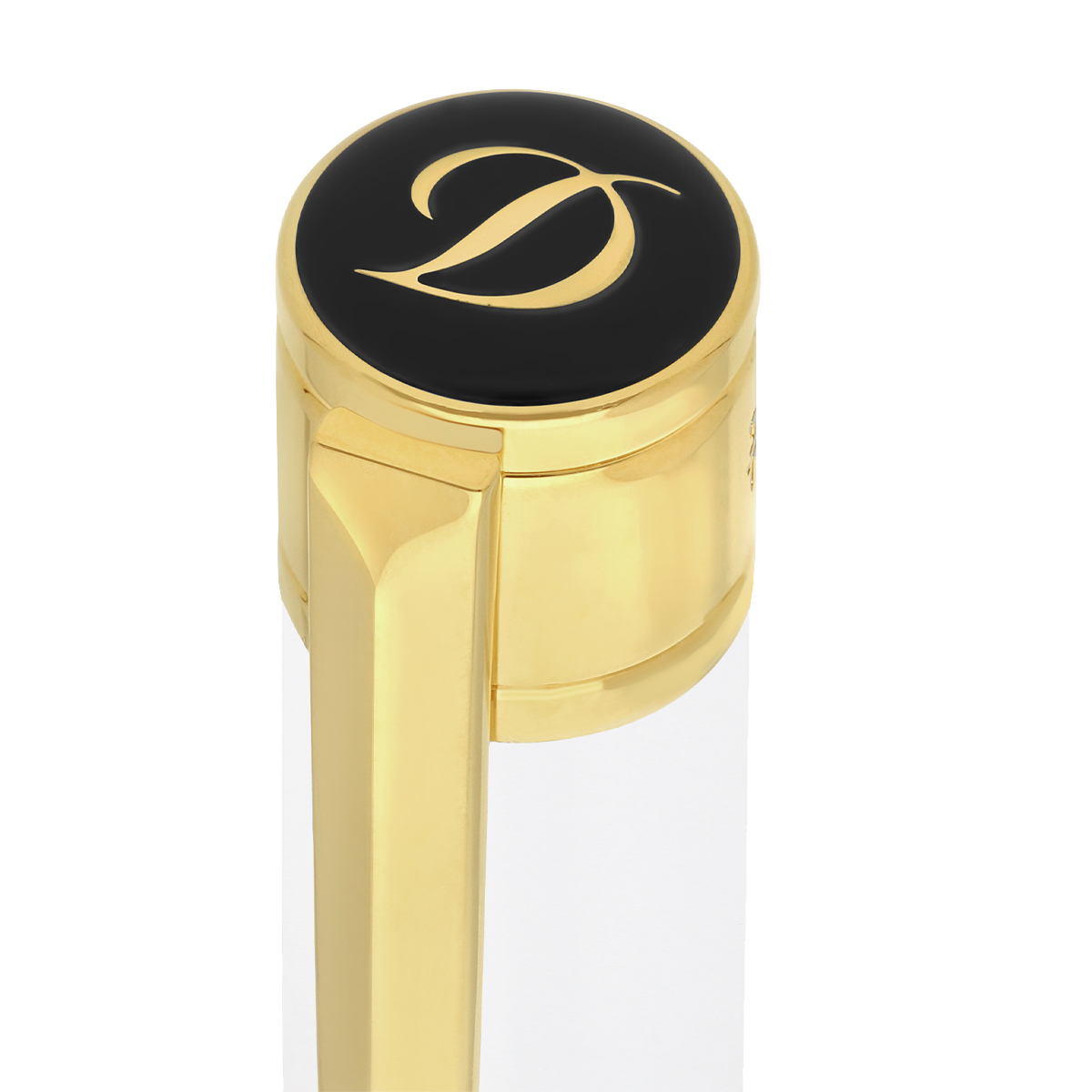 Шариковая ручка D-Initial 275217 Цвет Белый Отделка позолотой и современным лаком | S.T. Dupont