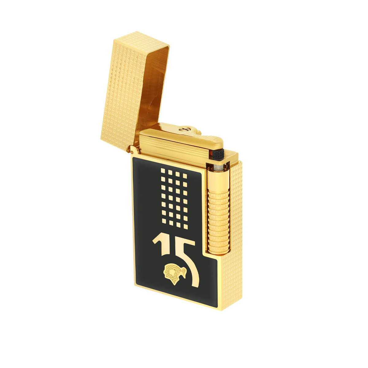 Зажигалка Le Grand S.T. Dupont C23003CL Цвет Чёрный Отделка позолотой и лаком | S.T. Dupont