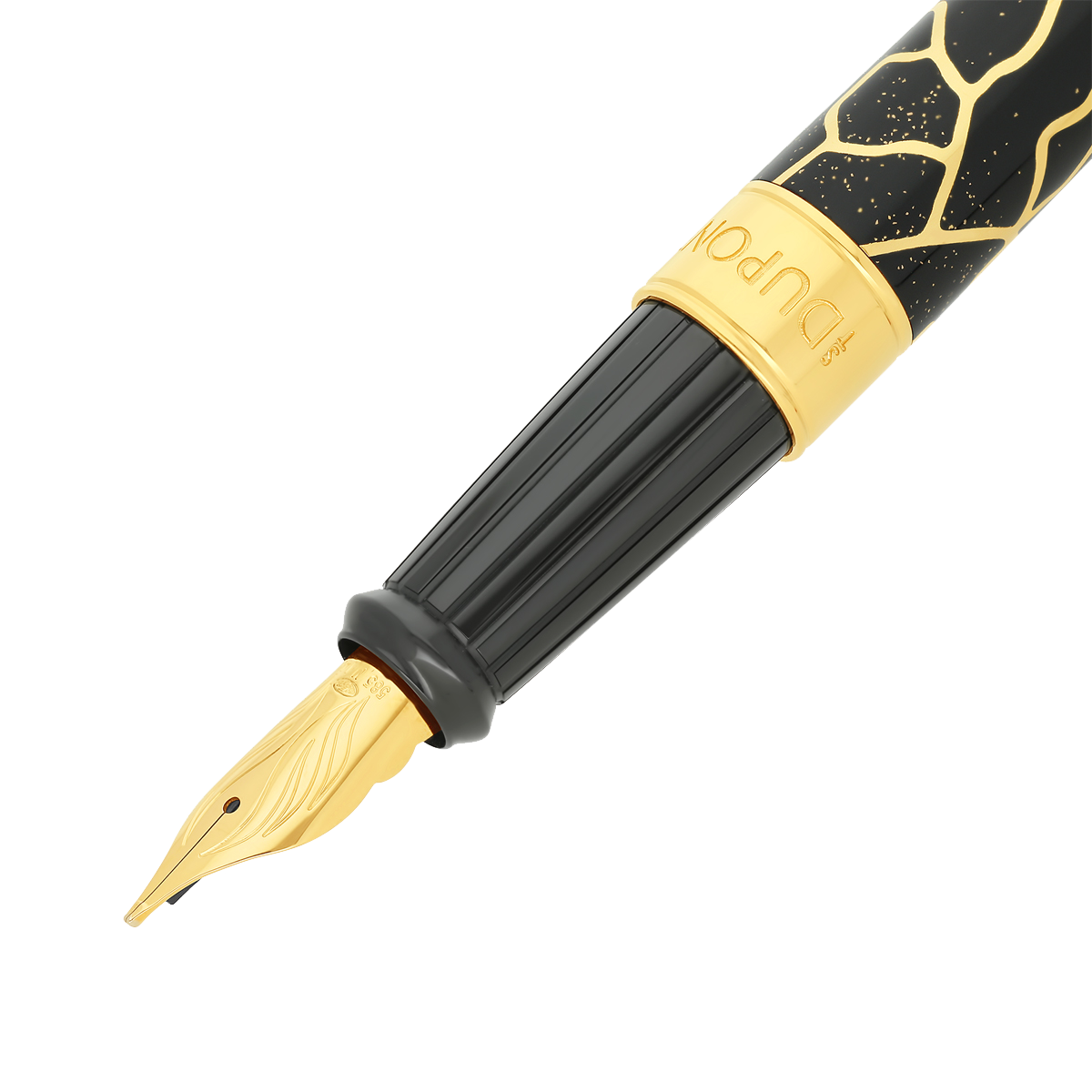 Перьевая ручка Fender 420175L Цвет Чёрный Отделка позолотой и натуральным лаком | S.T. Dupont