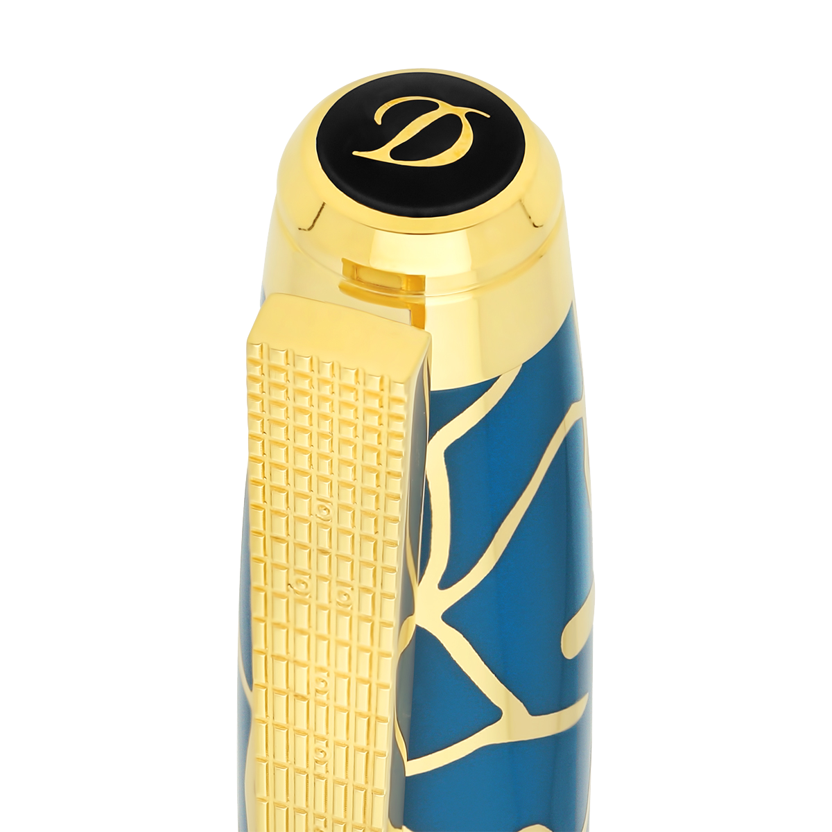 Перьевая ручка Fender 420176L Цвет Голубой Отделка позолотой и натуральным лаком | S.T. Dupont