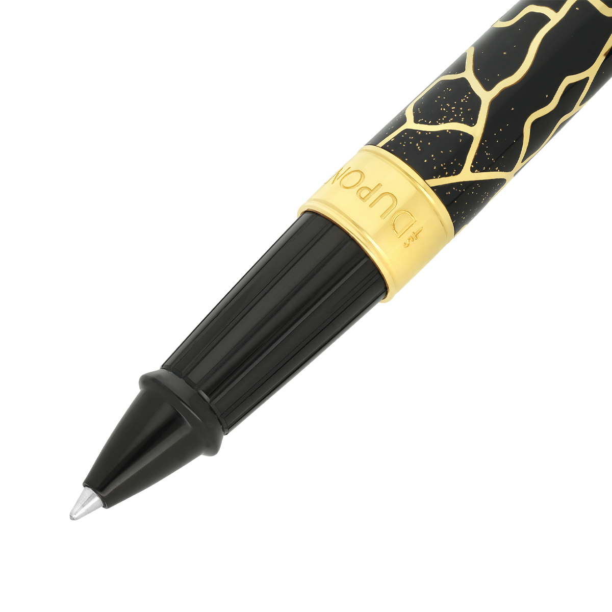 Ручка-роллер Fender 422175L Цвет Чёрный Отделка позолотой и натуральным лаком | S.T. Dupont