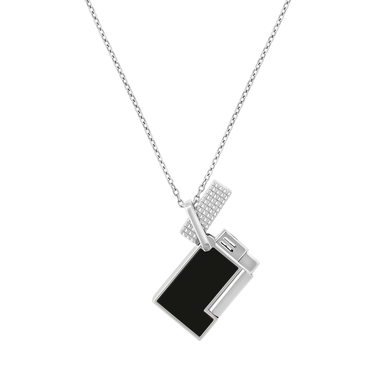 Зажигалка Classic K27076CH Цвет Чёрный Отделка хромом и лаком | S.T. Dupont