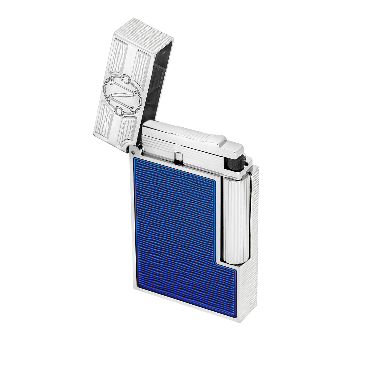 Зажигалка Gulfstream 20,000 Leagues Under The Sea C16051CL Цвет Синий Отделка палладием и натуральным лаком | S.T. Dupont