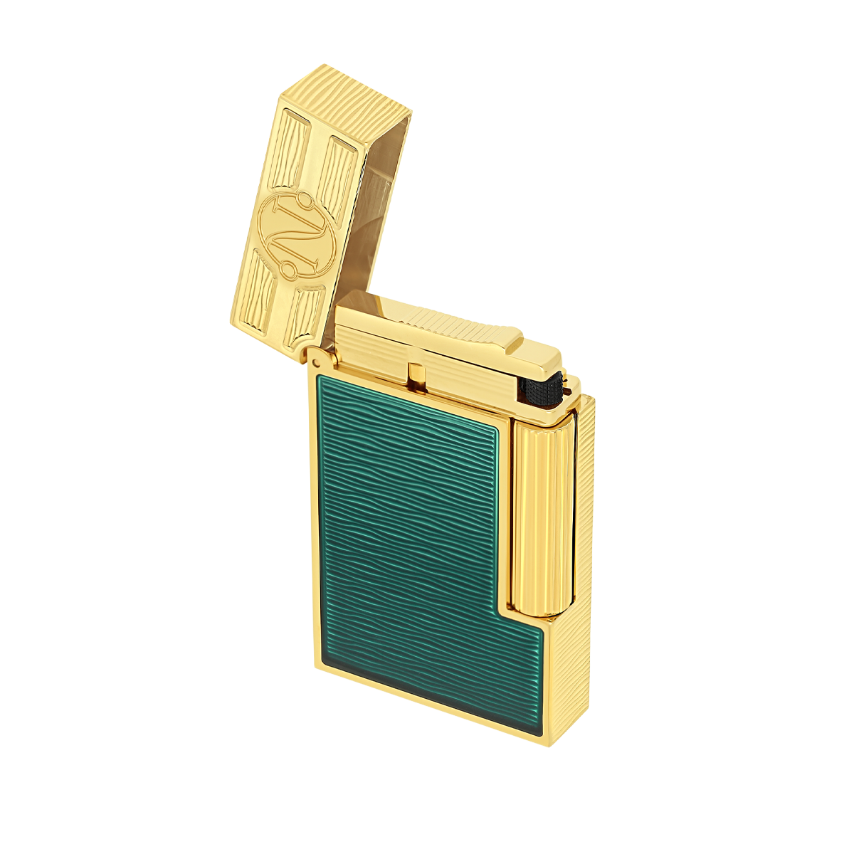 Зажигалка The Pacific 20,000 Leagues Under The Sea C16052CL Цвет Зелёный Отделка позолотой и натуральным лаком | S.T. Dupont