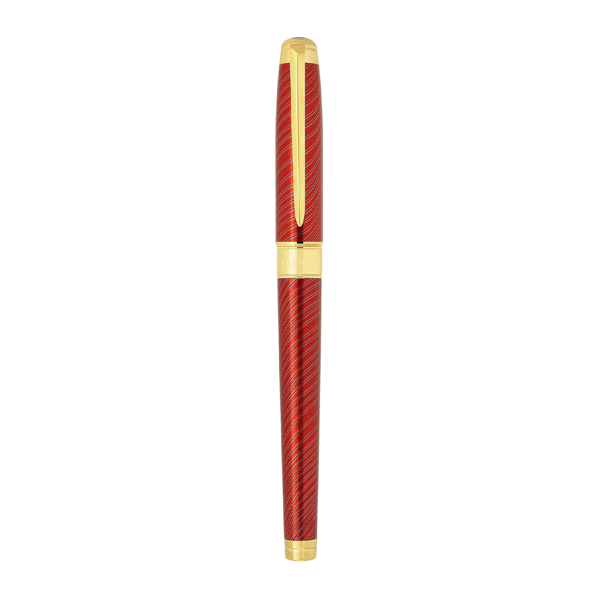 Перьевая ручка Horse Mane Line D 420089L Цвет Красный, золотистый Отделка позолотой и натуральным лаком | S.T. Dupont