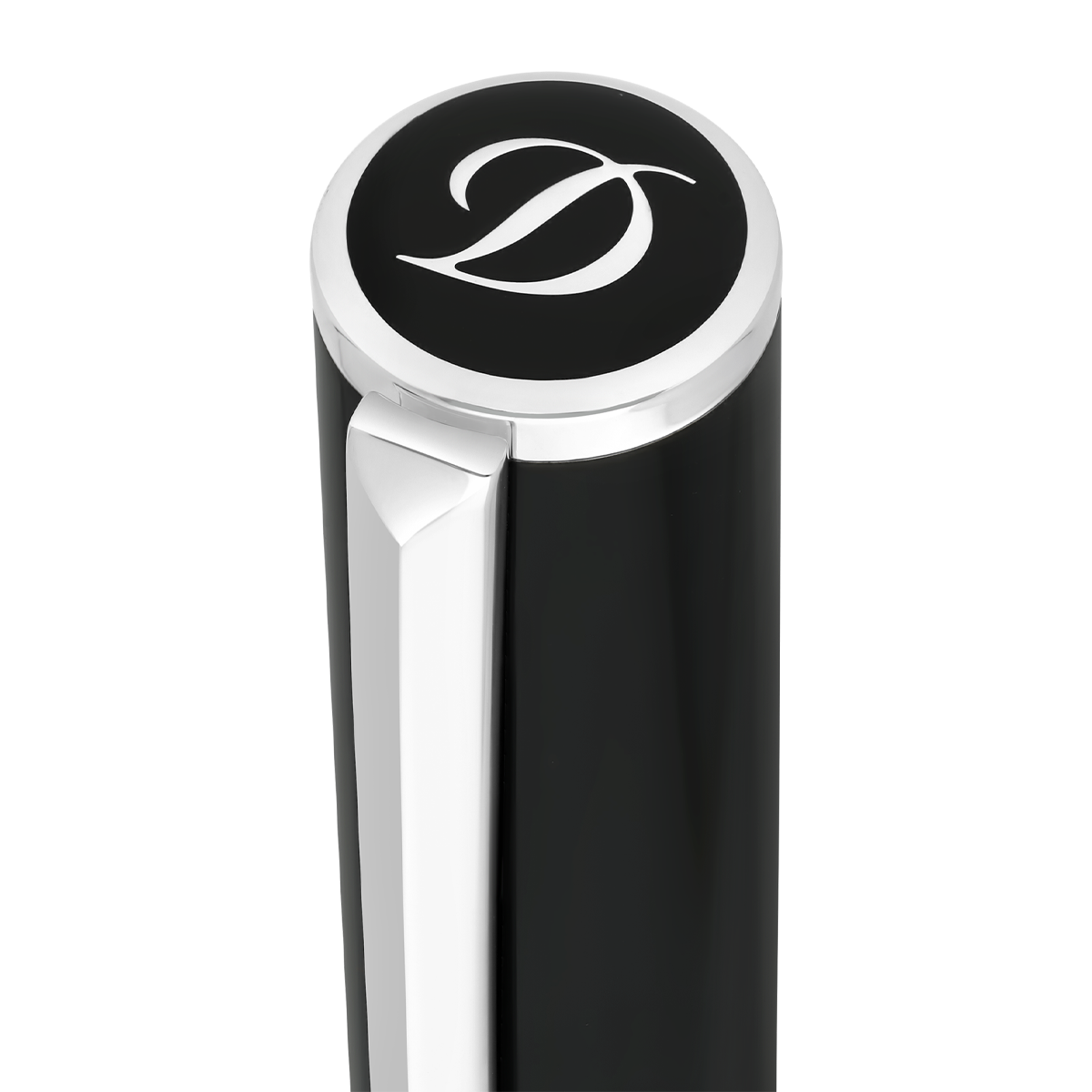 Ручка-роллер D-Initial 272200 Цвет Чёрный Отделка хромом и современным лаком | S.T. Dupont