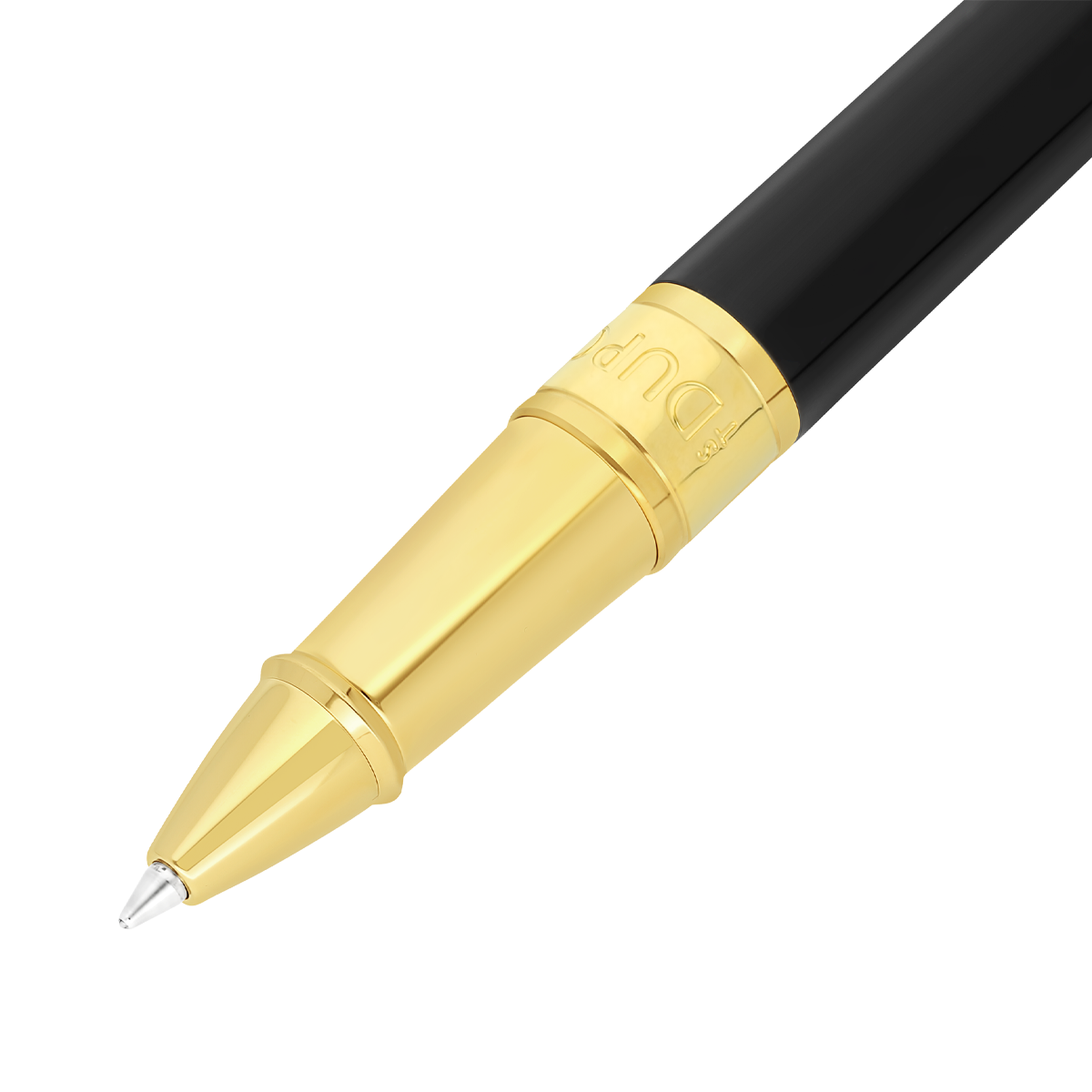 Ручка-роллер D-Initial 272202 Цвет Чёрный, золотистый Отделка позолотой и современным лаком | S.T. Dupont
